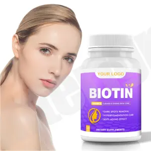 OEM natürliche Haarwuchs tabletten Biotin Calcium Supplement Biotin Kapseln