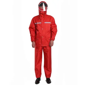 Tianwang High Quality Rain Suit Solid Color Rain Suit For Adults Waterproof Motorcycle Raincoat