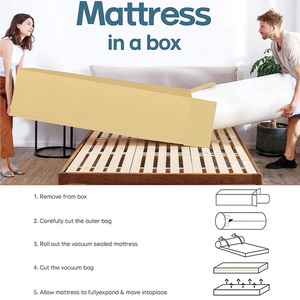 <span class=keywords><strong>Matelas</strong></span> à ressorts ensachés en mousse à mémoire de forme ferme et orthopédique, taille double, queen, pleine grandeur, <span class=keywords><strong>140x200</strong></span>, compressé et roulé dans une boîte - Product Image 6
