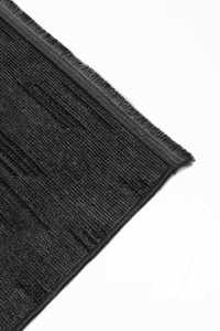 Alfombra de Chenilla a Rayas Color Antracita Mira, Venta al por Mayor, 7mm, Lavable, Antideslizante, de Poliéster y Algodón, de Pelo Corto, Ecológica, Apta para Mascotas - Product Image 3