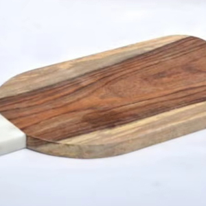 Grande planche à découper en bois durable et durable de 1.5cm d'épaisseur, lavable au lave-vaisselle pour la maison et le restaurant-Origine indienne - Product Image 1