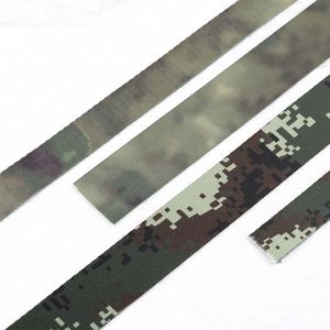 Bulk Wholesale <b>Webbing</b> Camouflage Pattern Tape Print Multiple Sizes Polyester Garment Accessories - Product Image 3
