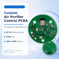 Carte de circuit imprimé (PCBA) de contrôle de purificateur d'air personnalisé, conception OEM/ODM de matériel et micrologiciel pour les fabricants d'appareils électroménagers