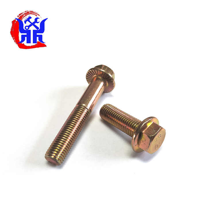 24802 Hex Serrated Washer Head Flange Bolt, Grade 5, 3/8"-16 X 1-1/4", Zinc Plated, Steel, 100 PK | Imperial Supplies