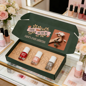 Nail Polish Packaging <b>Box</b> Eco-Friendly Corrugated Paper <b>Box</b> with Embossing High-End Customizable Color Size and Pattern - Product Image 2