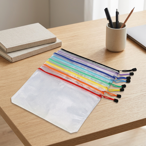 DIGISMART Venta al por Mayor de Fábrica Shangyi PP Bolsas de Archivo Transparentes Impermeables de Gran Capacidad con Cremallera, Portátiles para Papelería y Juguetes - Product Image 3