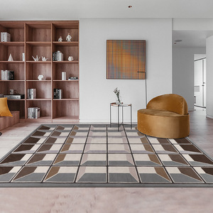 Alfombra Personalizada Rectangular Resistente a las Manchas, Alfombra Gruesa para Sala de Estar y Dormitorio, Cobertura Total Panifi - Product Image 1
