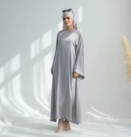 Ouvert Abaya Robes pour Femmes Long Cardigan Kimono Robe Robe Jubah Modeste Musulman Arabe Islamique Vêtements Plus En Relief Polyester
