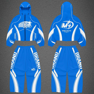 Custom Logo <b>Summer</b> <b>Men</b> Windbreaker Clothing Set Breathable Lightweight Printed <b>Jacket</b> and Pants for Gym Sports and Casual Use - Product Image 5