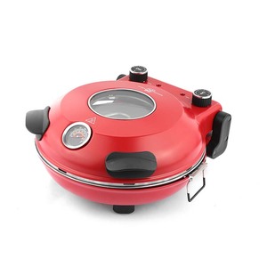Four à pizza à haute température de 12 pouces avec casserole de boulangerie rotative manuelle pour pizza <span class=keywords><strong>maison</strong></span> - Product Image 1