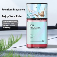 Rafraîchisseur d'air pour voiture moderne Parfum de poire longue durée Éclairage d'ambiance Ornement de siège en verre pour l'élimination des odeurs intérieures Non