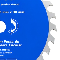 Lame de scie circulaire en carbure de tungstène TCT 350 mm x 30 mm x 36T, découpe laser pour contreplaqué et MDF