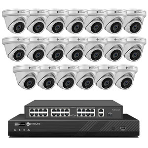 <span class=keywords><strong>Kit</strong></span> NVR IA Commercial 32 Canaux avec 20 Caméras PoE 5MP, Disque Dur 8 To, Reconnaissance Faciale IA, Audio – Système <span class=keywords><strong>de</strong></span> Caméras <span class=keywords><strong>de</strong></span> Sécurité IP à Prix Avantageux - Product Image 1