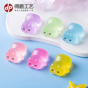 Dp Miniature Cartoon Pig Resin Figurines Lying Down Colorful Decorations For <b>Car</b> Desktop <b>Ornaments</b> - Product Image 5