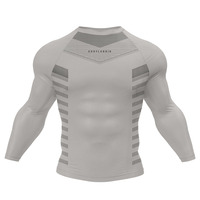 T-shirt Cosplay personnalisé imprimé numérique japonais Anime Vegeta Goku Super Saiyan manches longues Gym Fitness 3D Rash Guard pour hommes