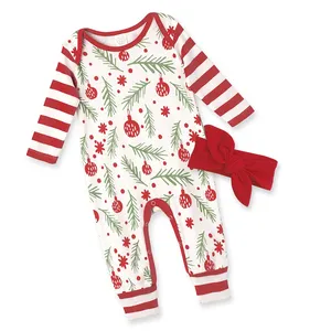 Custom Baby Gift Cotton Newborn Birthday Christmas Themed Clothes Baby Romper