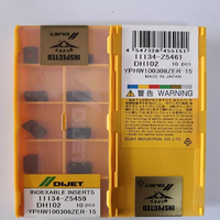 Sisipan Pemotong Karbida OEM DIJET YOHW06/ YPHW100308ZER-15 DH102 //DH202 HRC68 untuk Alat Pemotong Bubut CNC