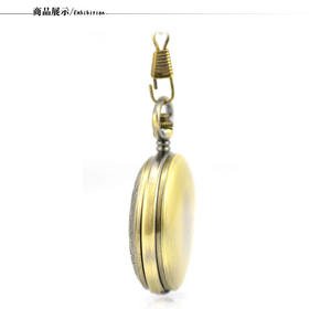 Montre de poche mécanique en bronze à deux cadrans, design squelette <span class=keywords><strong>moulin</strong></span> à vent personnalisé, épaisseur 18 mm, pour infirmière - Product Image 5