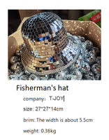 Vente en gros d'usine boule de disco chapeau de cowboy chapeau de cowgirl pour anniversaire et enterrement de vie de jeune fille