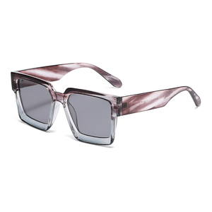 Gafas de Sol Retro Unisex al por Mayor, Montura Cuadrada Nueva, Protección UV400, Diseño Rectangular Clásico, Material PC, Color Negro para Mujer - Product Image 5