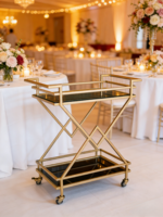 Chariot de service buffet à 3 niveaux en acier inoxydable avec roulettes, capacité 10L, pour hôtels et restaurants, chariot à nourriture et à vin