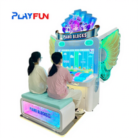 Machine de jeu d'arcade interactive parent-enfant à monnayeur, avec blocs de piano et jeux vidéo musicaux d'intérieur, à prix d'usine