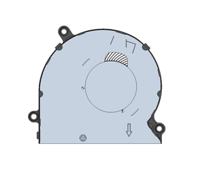 Ventola CPU 5V 0.22A, Ventola <span class=keywords><strong>per</strong></span> Laptop 55x51x5.4mm <span class=keywords><strong>per</strong></span> <span class=keywords><strong>Raffreddamento</strong></span> <span class=keywords><strong>Notebook</strong></span> 5505 - Product Image 2