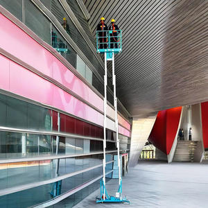 Plateforme élévatrice verticale électrique portable en alliage d'aluminium 4-14m à double mât - Product Image 3