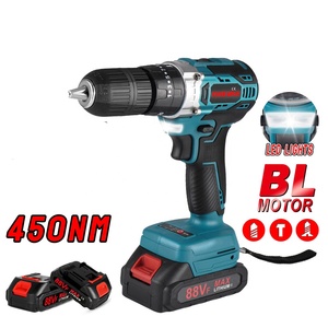 <span class=keywords><strong>Perceuse</strong></span> à percussion électrique sans balais 1000W 450NM tournevis électrique sans fil 25 + 3 couple 3 en 1 13mm pour <span class=keywords><strong>Makita</strong></span> 18v batterie bricolage - Product Image 1