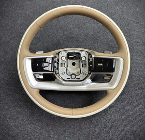 Accessoires de voiture Pièces automobiles Conduite Intérieur Volant en bois brun personnalisé pour <span class=keywords><strong>Range</strong></span> <span class=keywords><strong>Rover</strong></span> L460 - Product Image 1