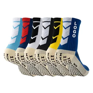 Athletic Non Slip Terry Crew Sports Athletics Anti-slip Pads Sport Soccer Football Socks Wholesale