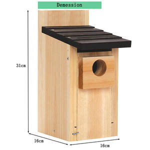 Groothandel Lage Kosten Outdoor Houten Vogelnest Huisdier Vogelkooi Tuin Opknoping Vogelhuisje - Product Image 2