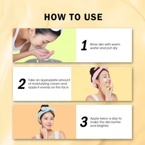 Marque privée Oem Crème pour le visage au riz <span class=keywords><strong>blanc</strong></span> Crème hydratante blanchissante pour la peau Lotion pour le corps Crème de soin pour la peau à l'extrait de riz - Product Image 5