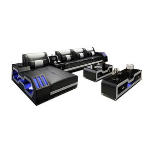 Ensemble de canapés modulaires sectionnels modernes, intelligents, technologiques et luxueux pour salon - Product Image 1