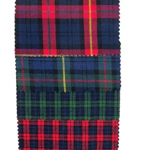 Prodotti diretti in fabbrica New Fashion plaid tinti in filo check 100 tessuto di cotone per gonne camicia ragazzi tessuto camicie di flanella panno