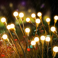 Lampe solaire luciole à LED personnalisée pour jardin extérieur Étanche IP65 Corps en fer Alimentation CC pour la maison Pelouse Décorations de parcs à thème
