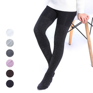 Collants sans couture en coton côtelé pour bébés et jeunes filles, avec nœud scintillant, style mode - Product Image 3