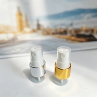 Meilleure Vente Pompe Classique 24-410 pour Lotion de Soin avec Cercle en Aluminium Argenté, Pompe Atomiseur de Parfum 18/410, Pulvérisateur d'Eau 20/410