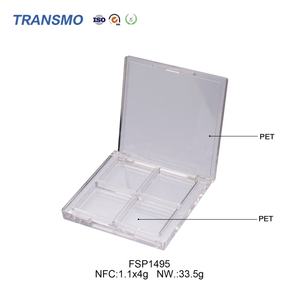 พาเลทอายแชโดว์แบบขายส่ง กล่องแป้งสำหรับบลัชออน รับผลิตโลโก้ตามสั่ง ผงอัดแข็งพลาสติก 1.1 กรัม*4  บรรจุภัณฑ์เครื่องสำอางเปล่า - Product Image 4