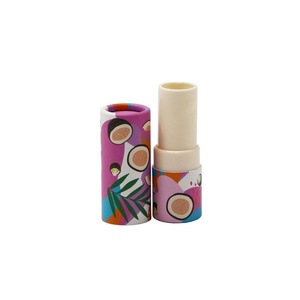 Biodegradable Embossing Custom Patterns Colorful Twist Tube Cylinder Box Recyclable Eco-Friendly Kraft Paper Cosmetics Packaging - Product Image 3