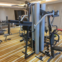 Máquina Smith Multiestación TOPTONS para Gimnasio Comercial, Equipo de Fitness para Entrenamiento en Casa o Gimnasio con 5 Estaciones