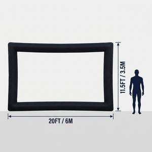 Écran de cinéma gonflable en PVC de 20 pieds (240 pouces) - Tissu Oxford 210D imperméable - Projection extérieure - Cinéma de jardin - Fêtes - Événements scolaires - Product Image 5