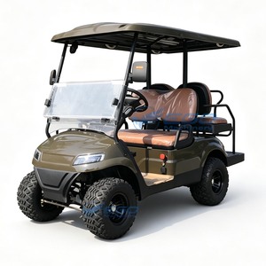 Proveedor Profesional de Carritos de Golf Eléctricos, Precios de Fábrica, 4 Ruedas, 3-4 Asientos, Certificado CE, Buggy de Golf Eléctrico Todoterreno, Batería de Plomo-Ácido - Product Image 4