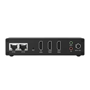 Codificador HD 4K H265 H264 MJPEG <span class=keywords><strong>AAC</strong></span>, Transmisión en Vivo SRT RTMP, Transmisión Push para IP UDP RTP, para Equipos de Hotel, Modelo ENCSH Metálico - Product Image 3