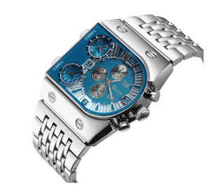 <span class=keywords><strong>Oulm</strong></span>-Grand Cadran en Acier Inoxydable pour Homme, Étanche, Lumineux, Quartz - Product Image 6
