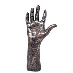 Escultura Moderna de Mano en Metal, Estatua de Bronce con Palma Abierta, Objeto Artístico Creativo con Base de Mármol, Decoración de Lujo para Hogar u Oficina - Product Image 1