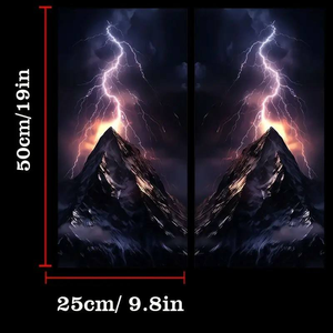 Personalizado 2 piezas Anime estilo águila y relámpago B-Pilar Pegatina autoadhesiva coche calcomanía conjunto - Product Image 4