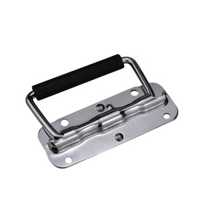 Asa plegable de acero inoxidable cepillado, duradera, para caja de herramientas, estuche de aluminio, uso industrial - Product Image 1