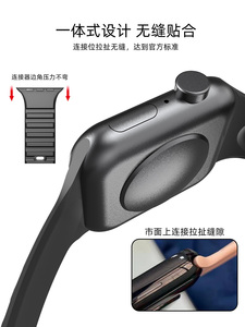Correa de silicona con logotipo personalizado para iwatch 4, 5, 6 <span class=keywords><strong>SE</strong></span>, diseño ondulado, brazalete de hebilla inversa para <span class=keywords><strong>Apple</strong></span> <span class=keywords><strong>Watch</strong></span> - Product Image 4