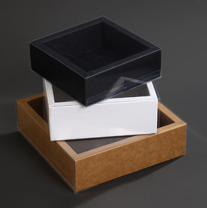 Bán buôn bao bì giấy kraft phụ kiện thời trang Hộp Kraft nhỏ với cửa sổ trong suốt chấp nhận tùy chỉnh - Product Image 5